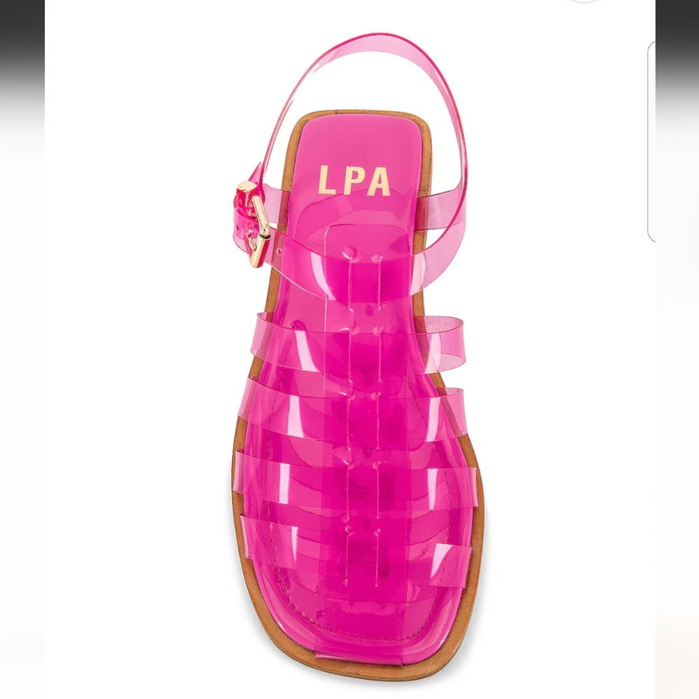 LPA Mura Fisherman Jelly Sandal Light Pink Size 9 Revolve